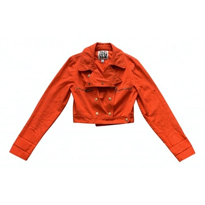 Pre-owned Jean Paul Gaultier Short Vest In Orange