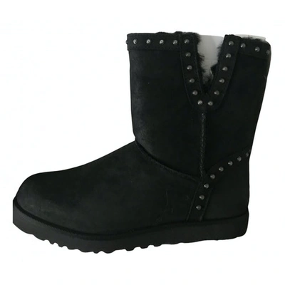 Pre-owned Ugg Black Suede Boots