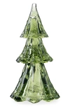 Juliska Set Of 3 Glass Trees In Evergreen