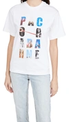 Rabanne Logo-print Gathered T-shirt In White