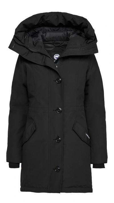 Canada Goose Rossclair Parka In Black