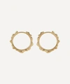 Monica Vinader Gold Plated Vermeil Silver Siren Muse Small Hoop Earrings In Gold