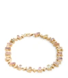 SUZANNE KALAN YELLOW GOLD, DIAMOND AND SAPPHIRE ONE OF A KIND TENNIS BRACELET,16166572
