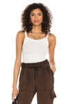 Cotton Citizen Verona Ribbed Tank Top In Pearl