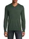 Theory V-neck Merino Wool-blend Sweater In Barbour
