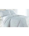 Southshore Fine Linens Forget Me Not Cotton Reversible 3-pc. Duvet Cover Set, King In Gray