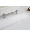 Better Trends Ruffle Bath Runner, 20" X 60" In White
