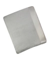 Melange Home Plaza King Silk Blanket With 100% Silk Border In Grey