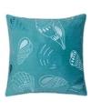 Homey Cozy Seashell Decorative Pillow, 20" X 20" In Teal