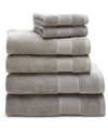 Lauren Ralph Lauren Sanders Solid Cotton 6-pc. Towel Set Bedding In Pewter Grey