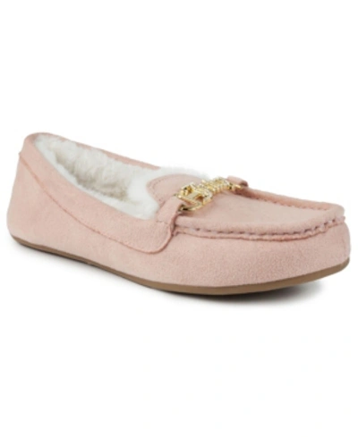 Juicy Couture Women's Intoit Moccasin Slippers In Pink