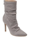 Journee Collection Women's Markie Stiletto Booties In Grey