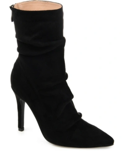 Journee Collection Markie Womens Stiletto Mid-calf Boots In Black
