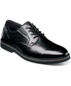 Nunn Bush Wade Work Slip Resistant Plain Toe Derby In Black