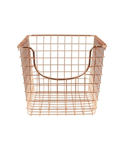 Spectrum Diversified Scoop Wire Storage Basket In Copper