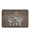 Laural Home Farm Life Kitchen Mat In Brown