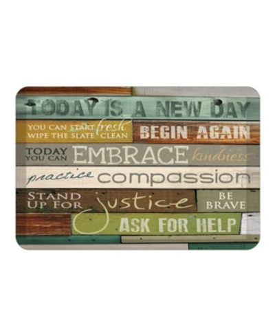 Laural Home New Day Kitchen Mat In Multi