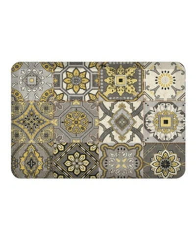 Laural Home Granada Kitchen Mat In Mustard