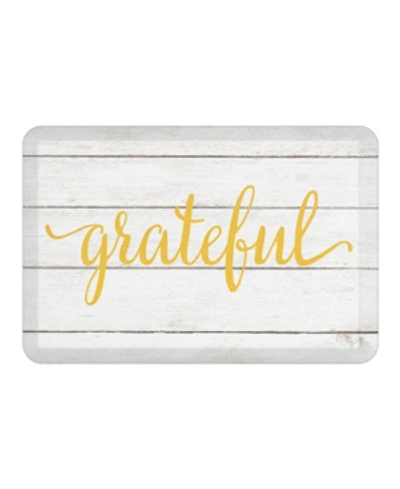 Laural Home Grateful Kitchen Mat In Off White