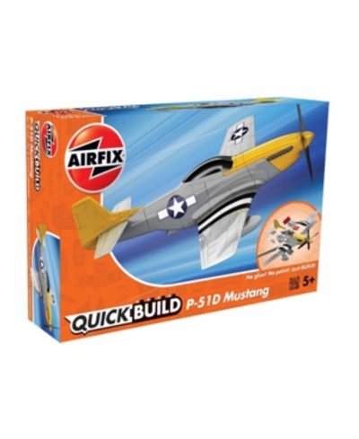 Airfix Quickbuild P-51d Mustang Airplane Brick Building Plastic Model Kit - J6016