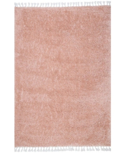 Nuloom Belleza Plush Neva 6'7" X 9' Area Rugs In Pink