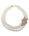 Anne Klein Pearl Torsade Necklace, 18.5" In Gold