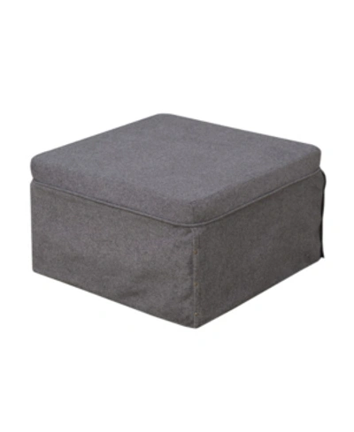 Convenience Concepts Designs4comfort Folding Bed Ottoman In Gray