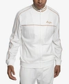 SEAN JOHN VELOUR MEN'S TRACK JACKET WITH PIPING