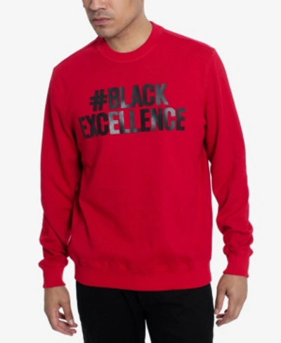 Sean John Black Excellence Men's Sweatshirt In Cherry