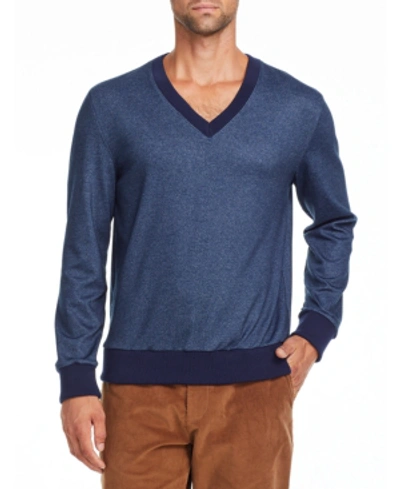 Tallia Men's Slim Fit Navy V Neck Sweater And A Free Face Mask With Purchase