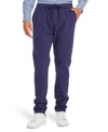 TALLIA MEN'S SLIM FIT NAVY SOLID JOGGER PANTS AND A FREE FACE MASK WITH PURCHASE