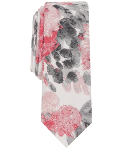 Inc International Concepts Inc Men's Abstract Leaves Tie, Created For Macy's In Red