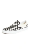 Vans Women's Classic Checkerboard Slip-on Sneaker In Black/off White, Women's At Urban Outfitters In Multi