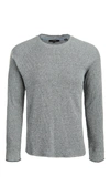 VINCE MOULINE THERMAL CREW SWEATER,VINCE50951