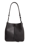 Rebecca Minkoff Darren Deerskin Leather Shoulder Bag In Black