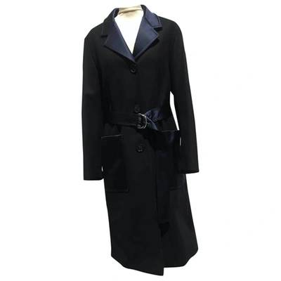 Pre-owned Mulberry Wool Coat In Blue