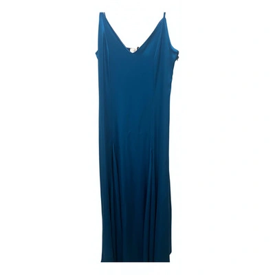 Pre-owned Racil Maxi Dress In Navy