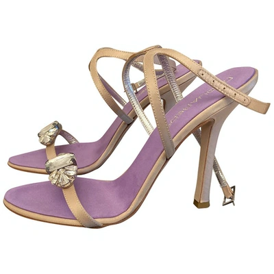 Pre-owned Dsquared2 Cloth Sandals In Beige