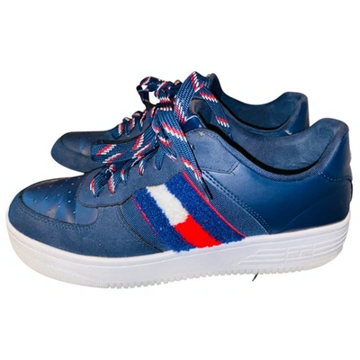 Pre-owned Tommy Hilfiger High Trainers In Navy