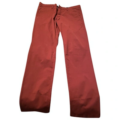 Pre-owned Timberland Trousers In Red