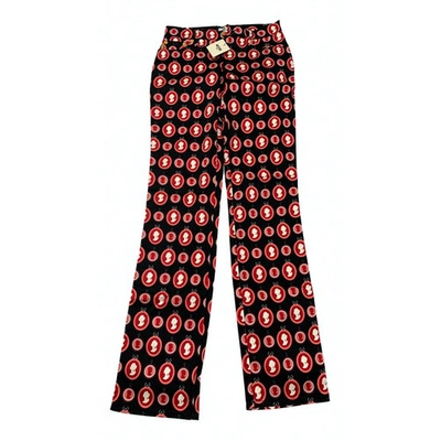 Pre-owned Moschino Straight Jeans In Multicolour
