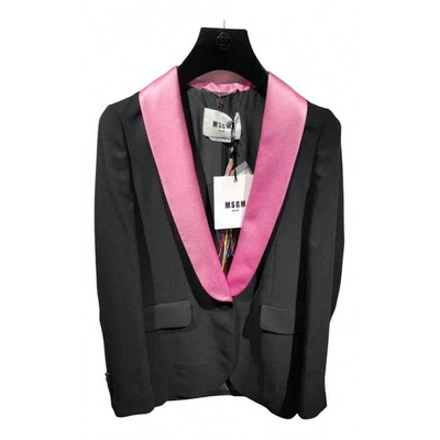 Pre-owned Msgm Black Polyester Jacket