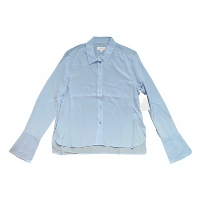Pre-owned Equipment Silk Blouse In Blue