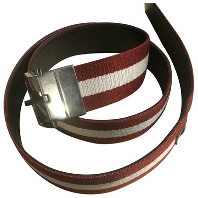 Pre-owned Bally Leather Belt In Red