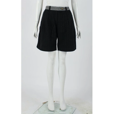 Pre-owned Dolce & Gabbana Wool Shorts In Black