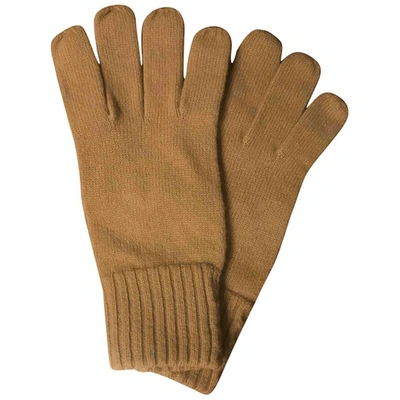 Pre-owned Cerruti 1881 Wool Gloves In Camel
