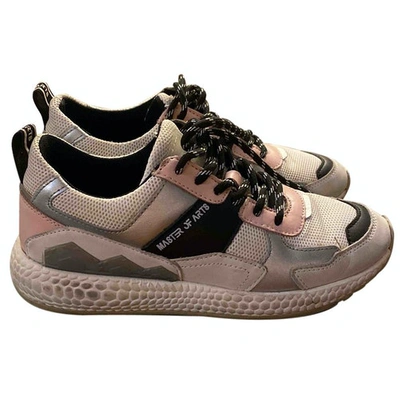 Pre-owned Moa Master Of Arts Leather Trainers