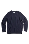 Nn07 Edward 6333 Lambswool Crewneck Sweater In Navy Blue