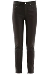 AMIRI AMIRI PYTHON PRINT LEATHER TROUSERS