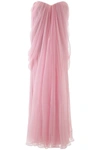 ALEXANDER MCQUEEN ALEXANDER MCQUEEN LONG SILK DRESS